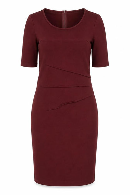 Baukjen Women's Red Sheath Half Sleeve Dress Size 10