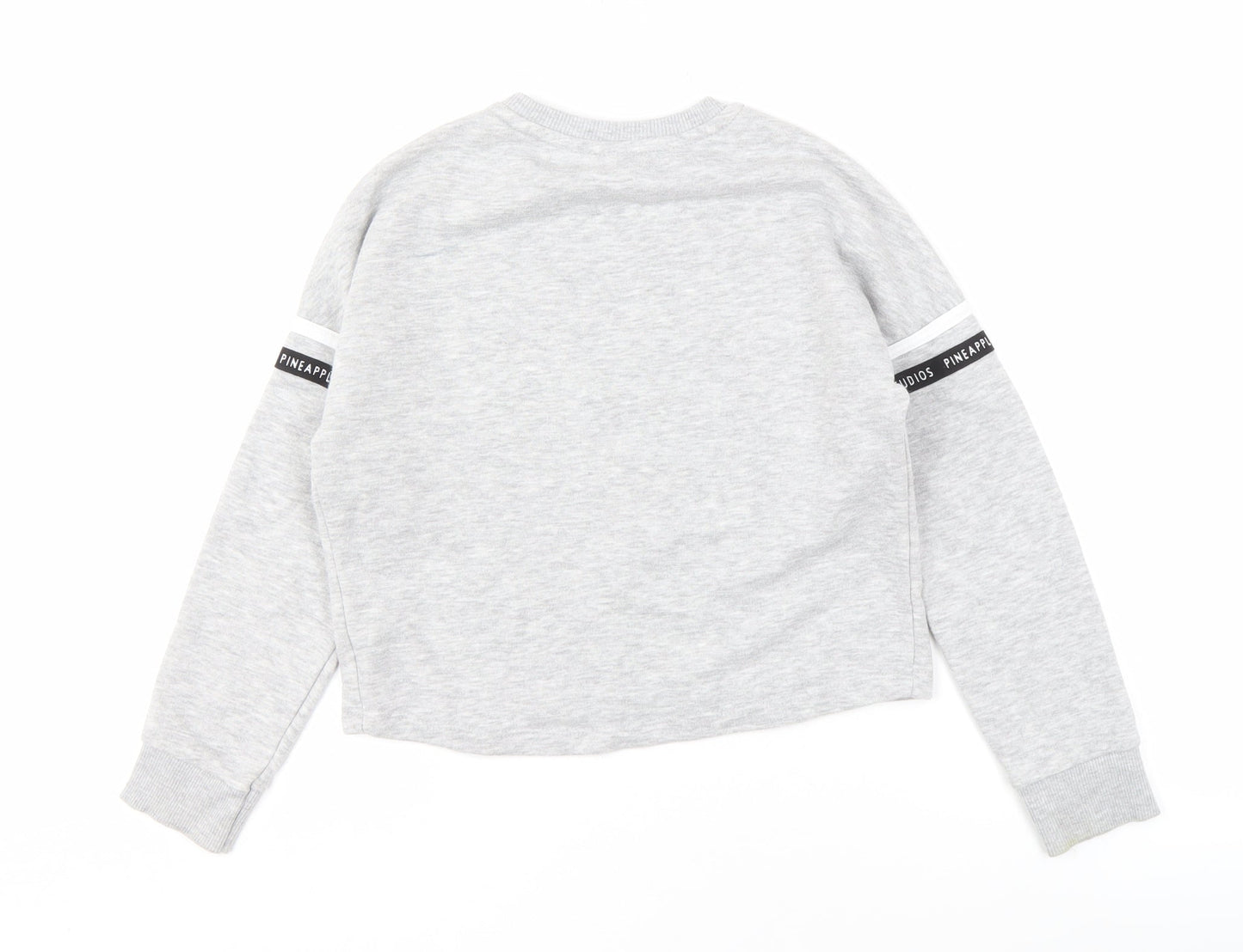 Pineapple Girls Grey Pullover Sweatshirt, Graphic Print, Dance