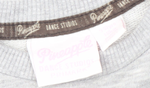 Pineapple Girls Grey Pullover Sweatshirt, Graphic Print, Dance