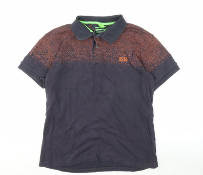Hugo Boss Men Blue Polo L - Stylish Casual Wear