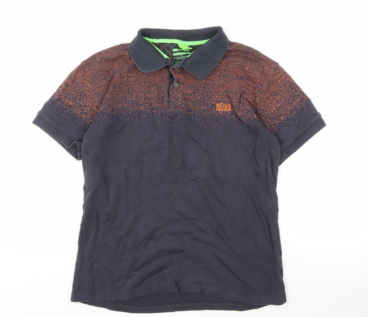 Hugo Boss Men Blue Polo L - Stylish Casual Wear