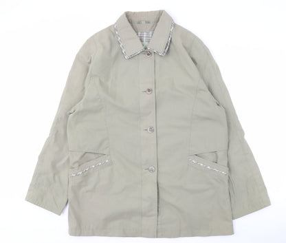 Womens UK Size 16 Isle Collection Green Basic Jacket