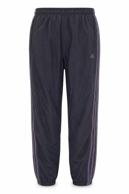Front view of Adidas Women Black Track Pants, size 10, with Pockets