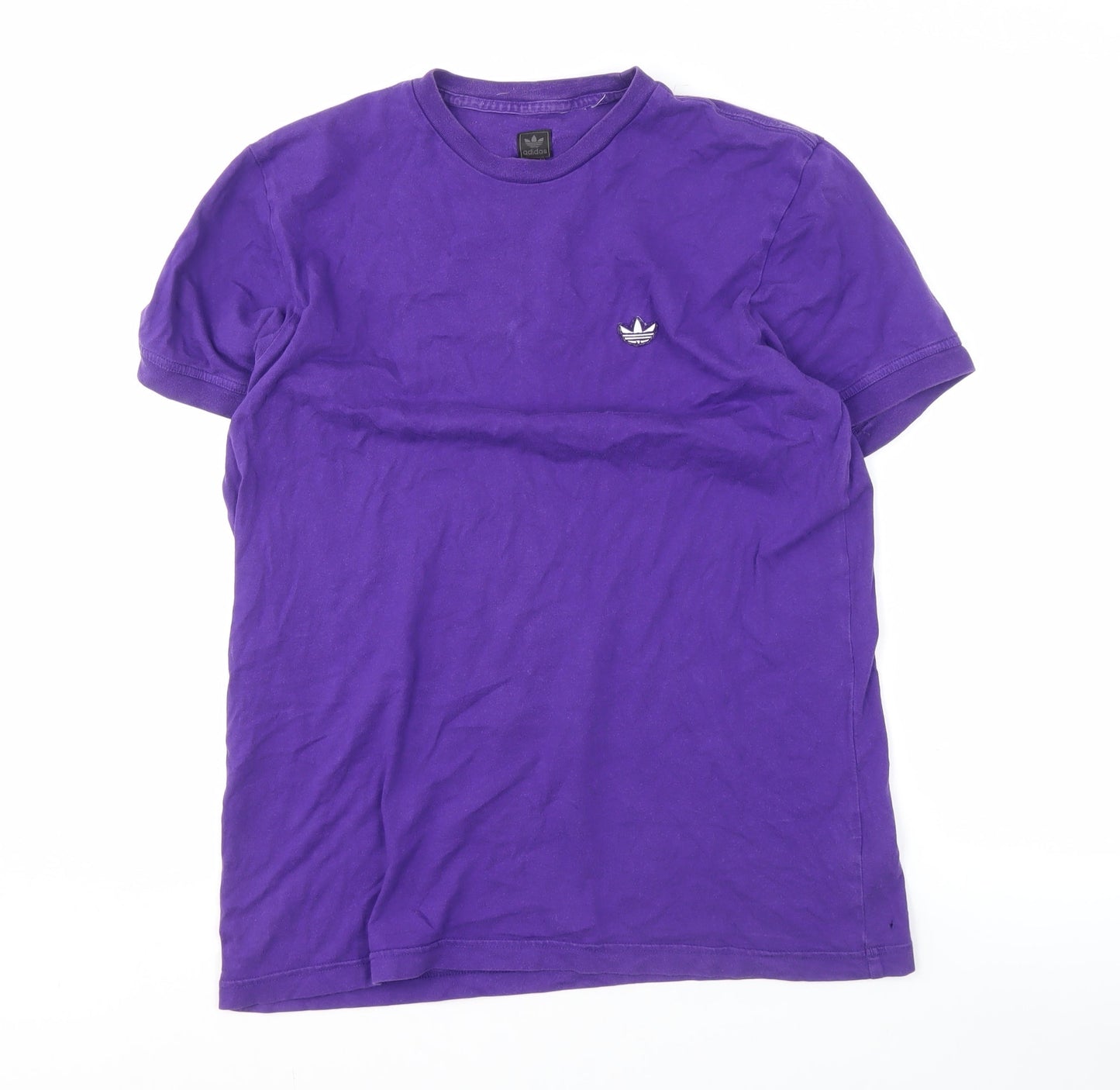 Adidas Men's Purple Crew Neck T-Shirt - Size 50