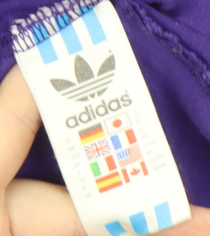 Adidas Men's Purple Crew Neck T-Shirt - Size 50
