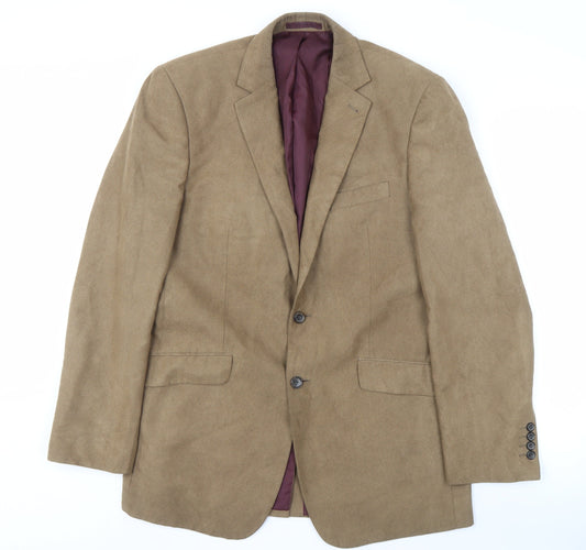 Mens UK Size 40 Jack Reid Regular Brown Suit Jacket