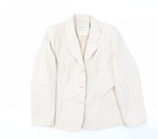 Classics Women's Beige Blazer Size 16, Formal Workwear