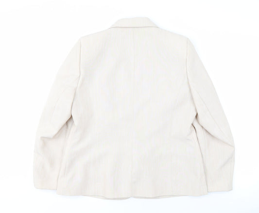Classics Women's Beige Blazer Size 16, Formal Workwear