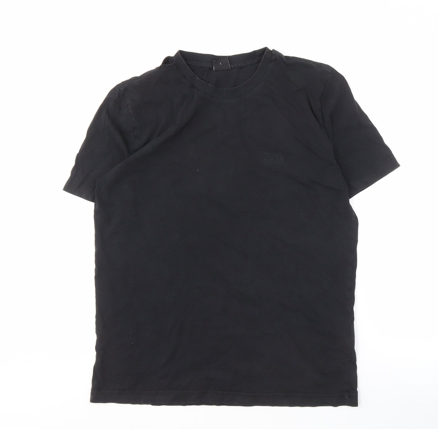 Mens UK Size L HUGO BOSS Black  T-Shirt