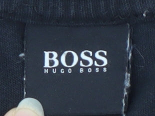 Mens UK Size L HUGO BOSS Black  T-Shirt