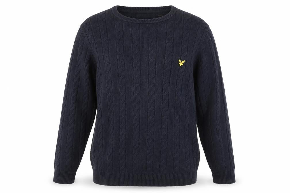 Mens UK Size L Lyle & Scott Blue Pullover Jumper