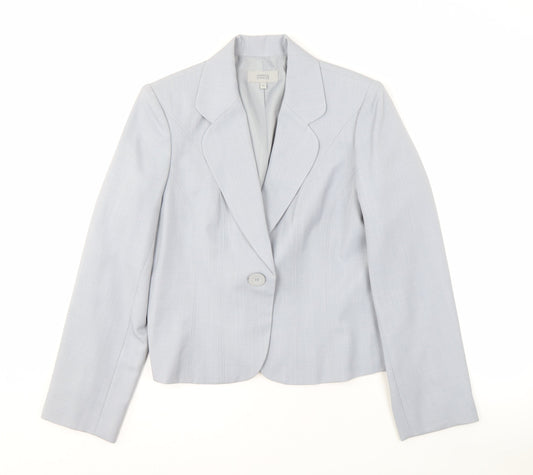 Marks and Spencer Women's Grey Suit Jacket Size 18
