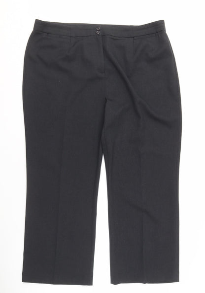 Womens UK Size 22 Isle   Black Trousers
