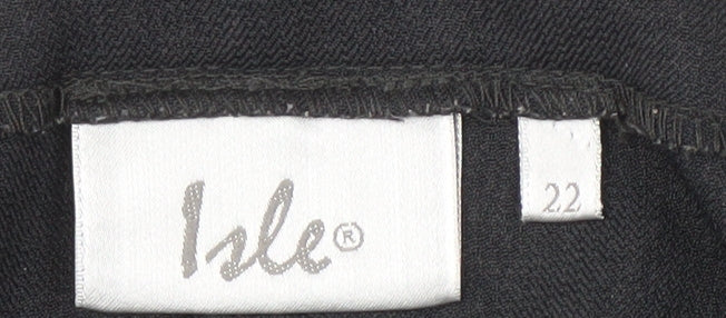 Womens UK Size 22 Isle   Black Trousers
