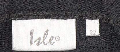 Womens UK Size 22 Isle   Black Trousers