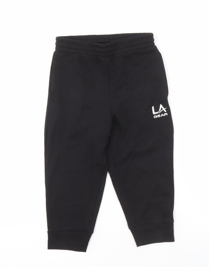 LA Gear Girls Black Sweatpants - Size 10 Years