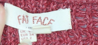 Womens UK Size UK 6 Fat Face Red Cardigan Jumper