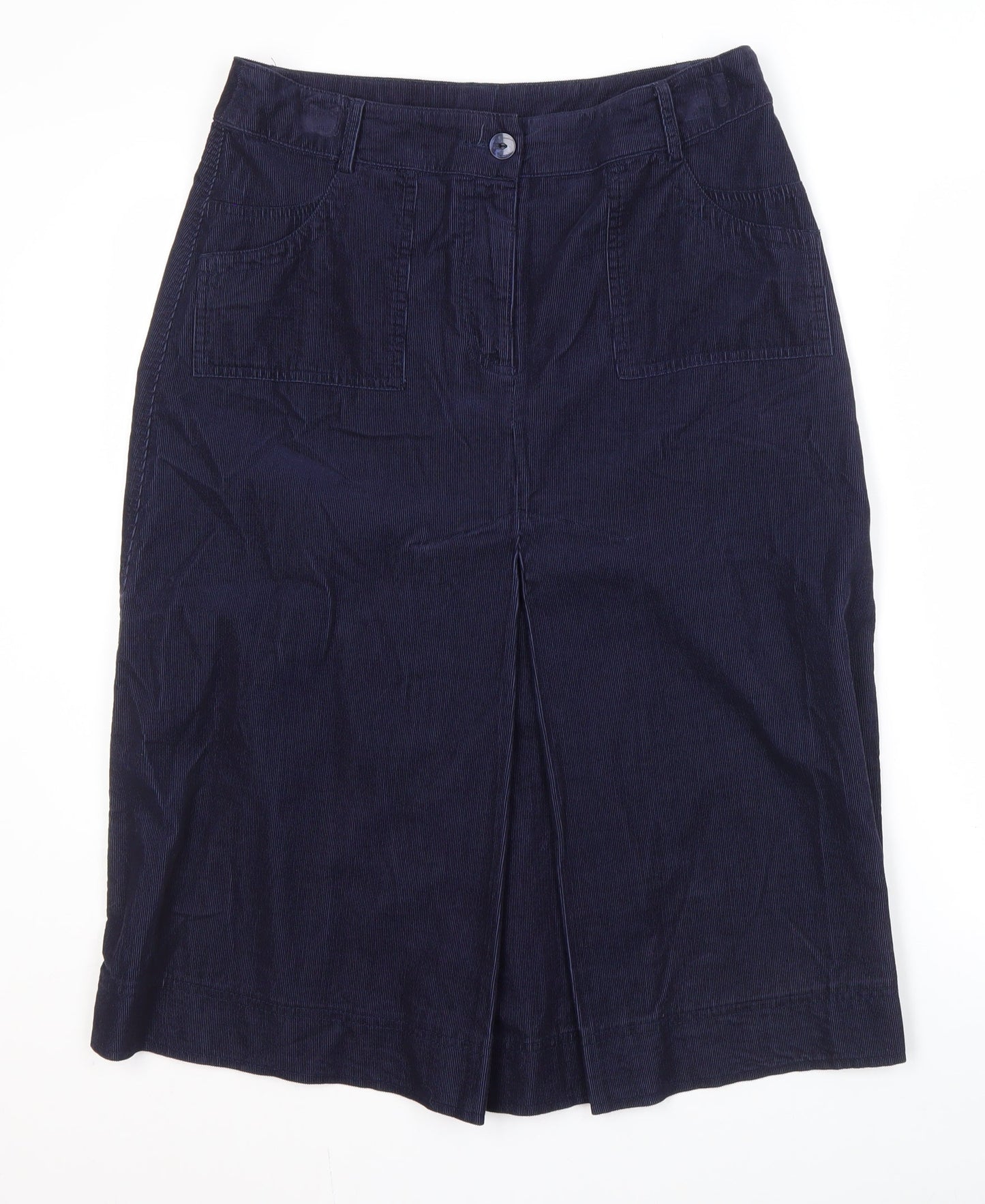 Marks and Spencer Blue Midi Pencil Skirt UK 12