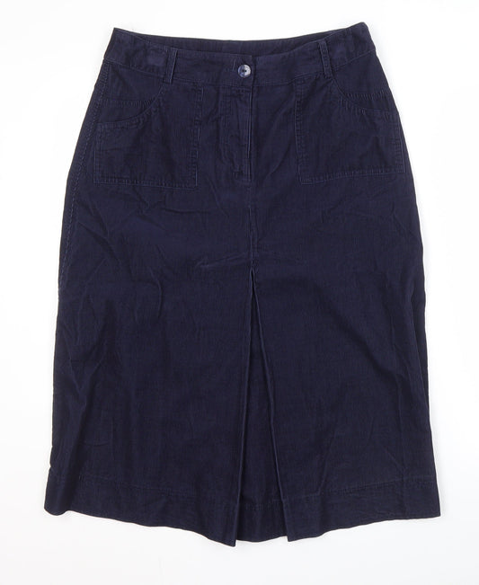 Marks and Spencer Blue Midi Pencil Skirt UK 12