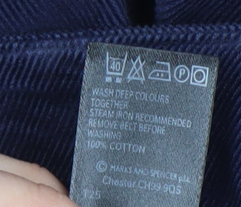 Marks and Spencer Blue Midi Pencil Skirt UK 12