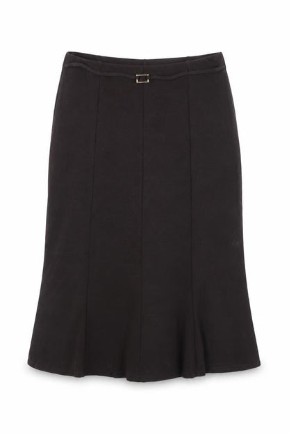 Berketex Women's Black Midi Straight Skirt - Size 12