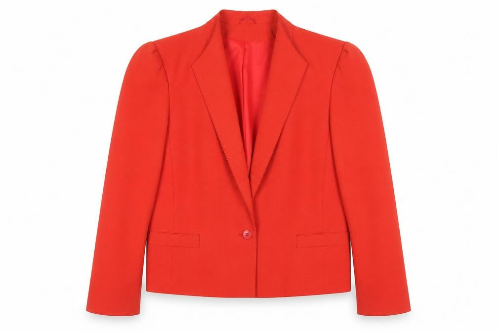 Womens UK Size 12 C&A Regular Red Blazer