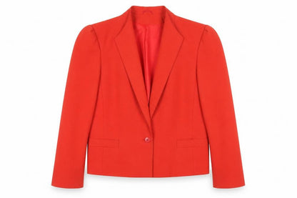 Womens UK Size 12 C&A Regular Red Blazer