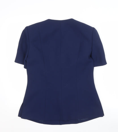 Kasper Women's Blue Blazer Size 10, Short Sleeve