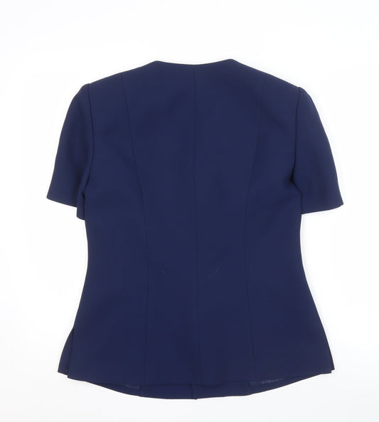 Kasper Women's Blue Blazer Size 10, Short Sleeve