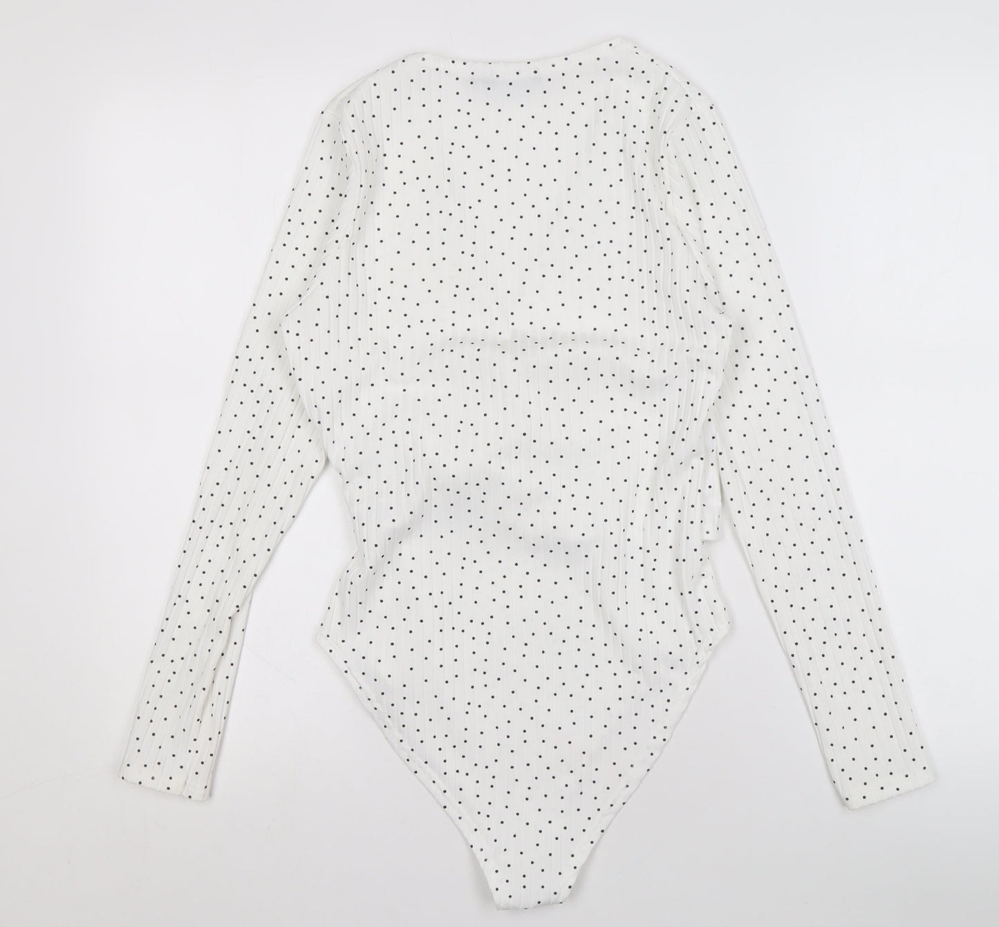 Womens UK Size 12 Boohoo White Wrap