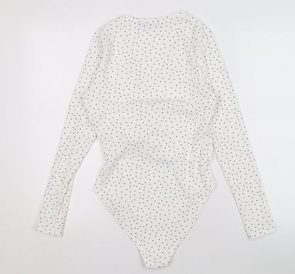 Womens UK Size 12 Boohoo White Wrap
