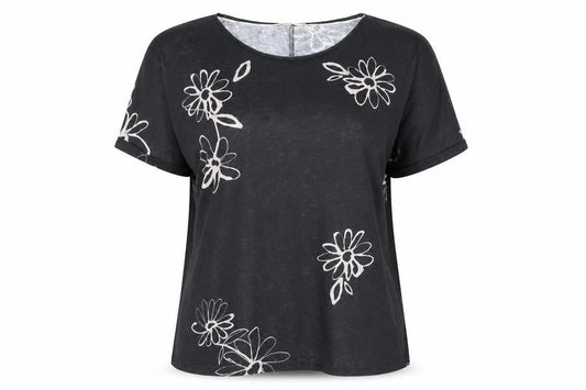 Womens UK Size 18 RJR John Rocha Black Basic T-Shirt