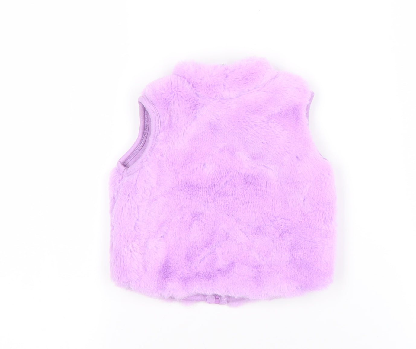 Baby Mac Unisex Purple Faux Fur Zipped Vest 3-6 Months