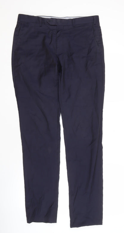 Massimo Dutti Men's Blue Trousers Size 32