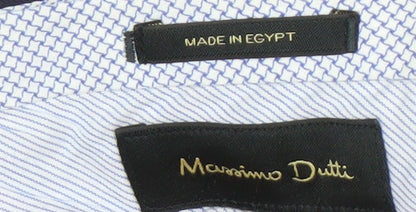 Massimo Dutti Men's Blue Trousers Size 32