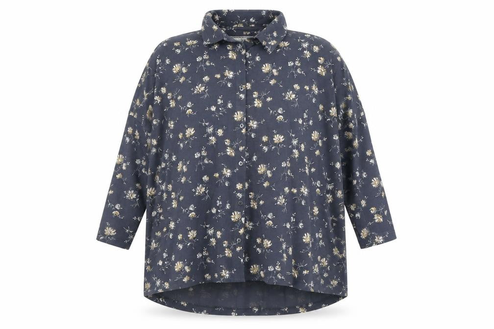 Womens UK Size 10 Fat Face Blue Basic Button-Up