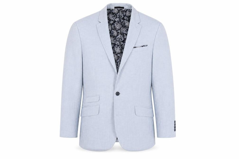 Mens UK Size 44 Villain Regular Blue Suit Jacket