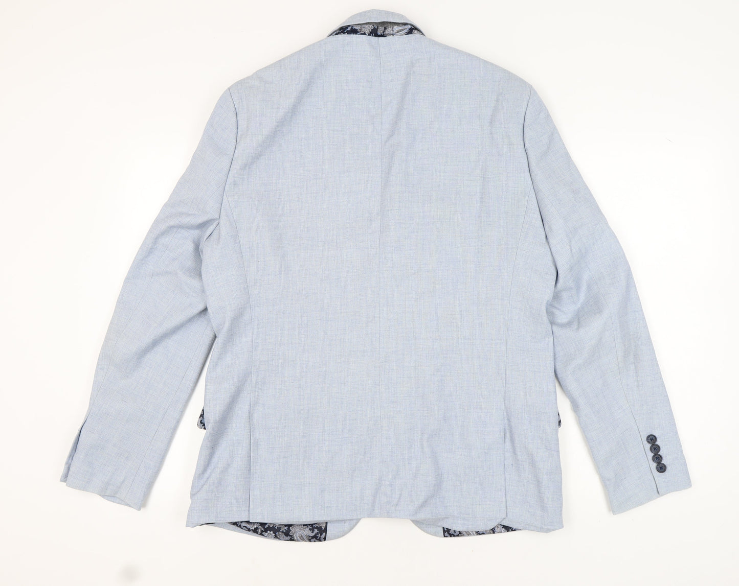 Villain Men's Blue Regular Fit Blazer 44R Jacket