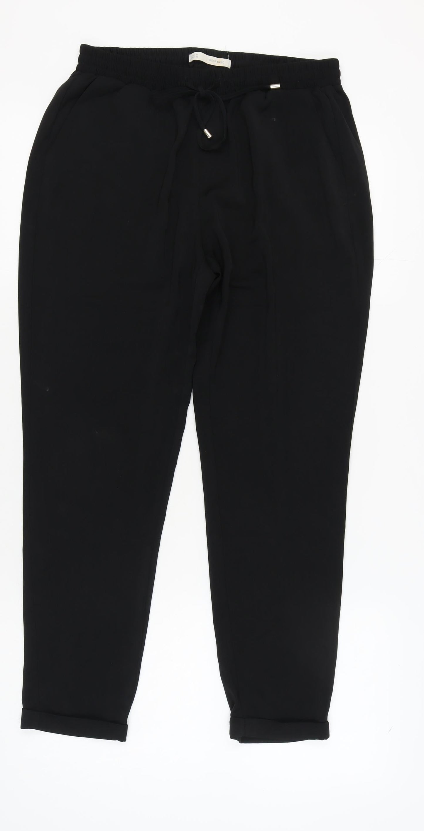 Sfera Women's Black Jogger Trousers, Size M, Casual