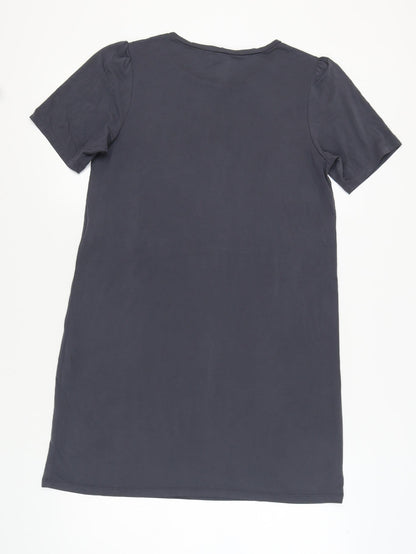 Pieces Women's Grey T-Shirt Dress, L, Casual Style
