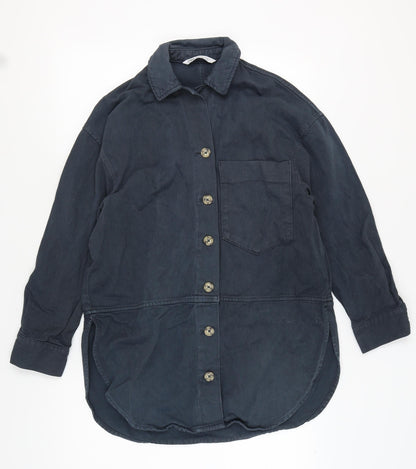Womens UK Size S Zara Black Basic Jacket