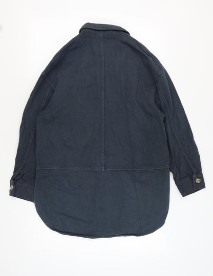 Womens UK Size S Zara Black Basic Jacket