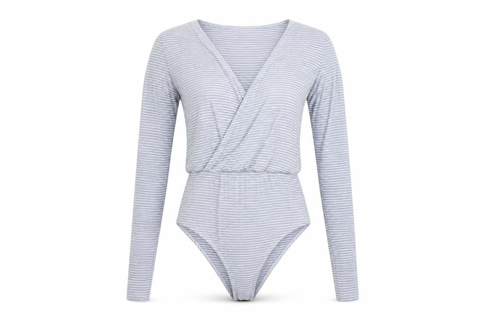 Womens UK Size S H&M One-Piece Grey Bodysuit