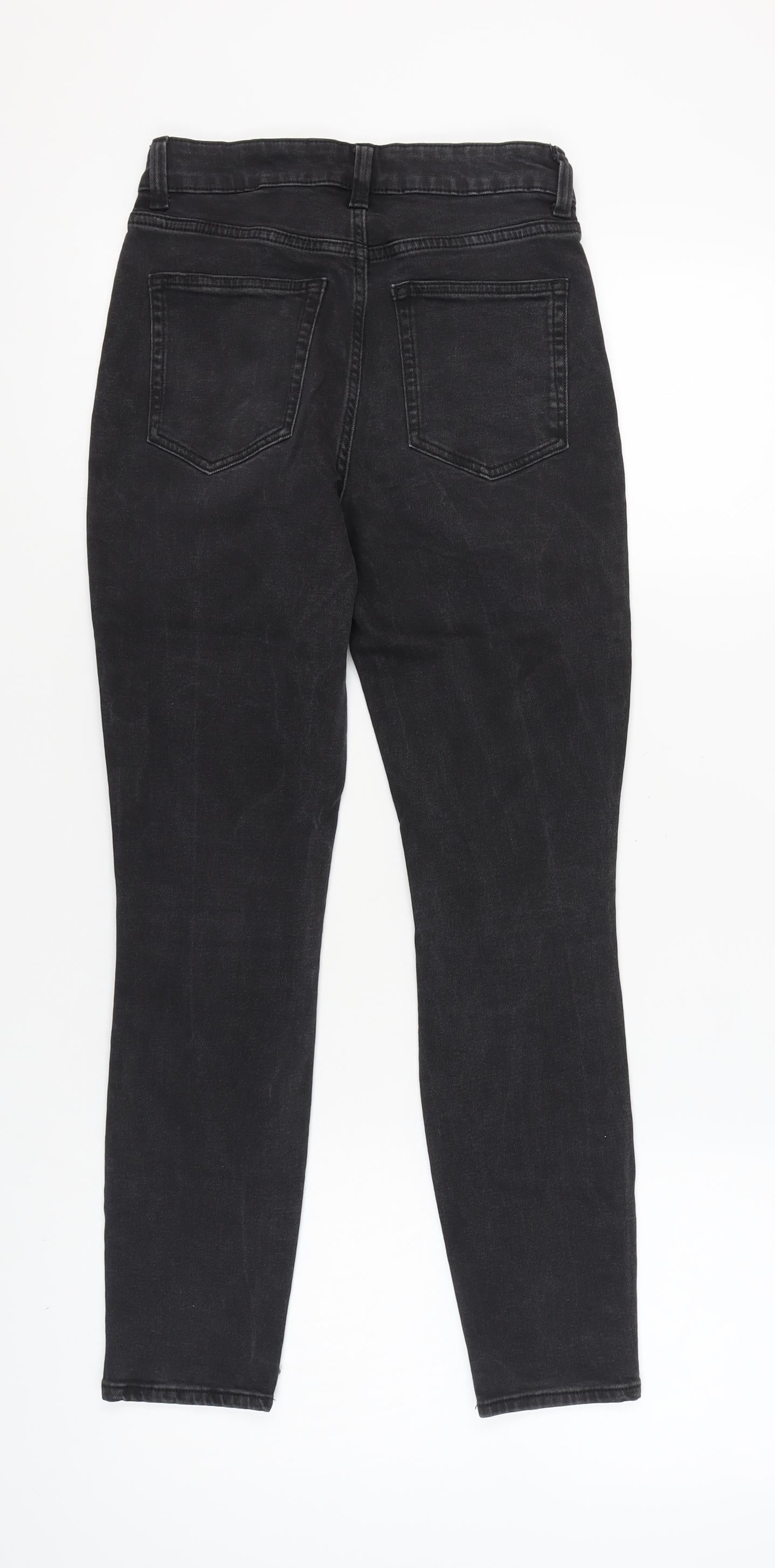 Womens UK Size 10 H&M Regular Fit Skinny Black Jeans