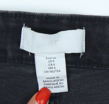 Womens UK Size 10 H&M Regular Fit Skinny Black Jeans