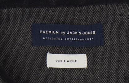 Jack & Jones Men’s Black Polo Shirt 2XL