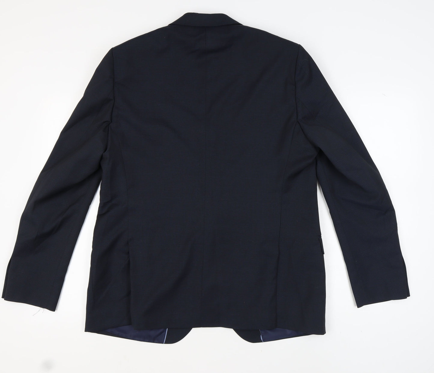 KIP Men’s Blue Single-Breasted Suit Jacket Size UK 50