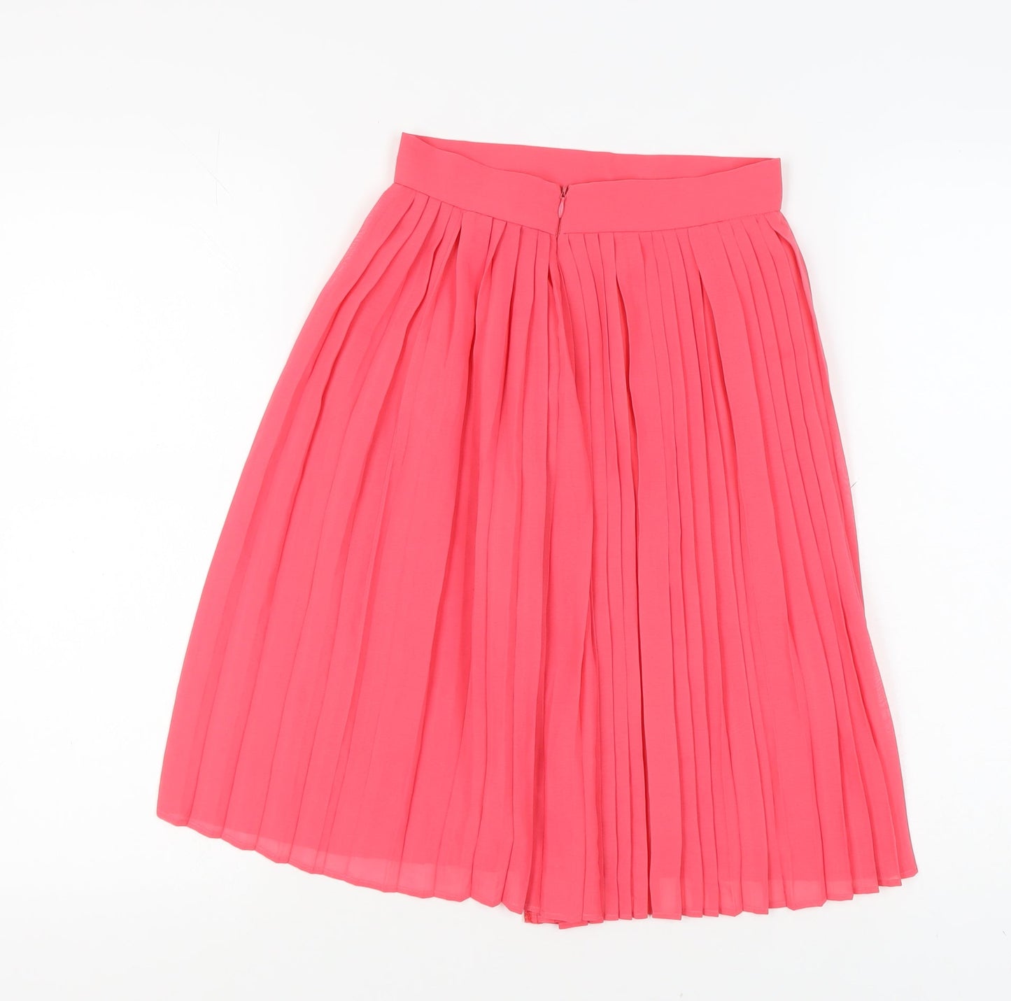 Mango Women’s Pink Midi Pleated Skirt Size 6