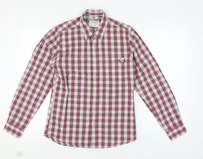 Topman Men's Multicoloured Check Button-Up Shirt M