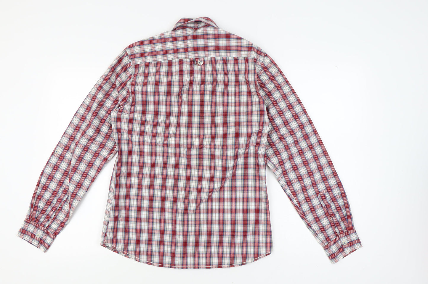 Topman Men's Multicoloured Check Button-Up Shirt M